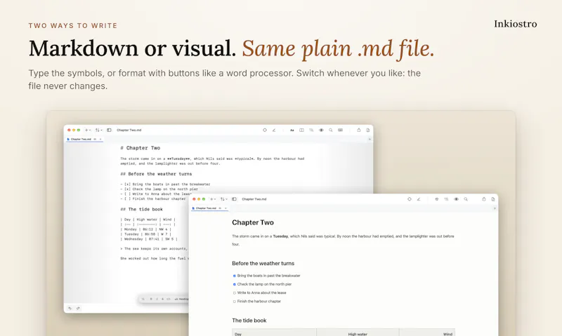 Inkiostro: Markdown Editor screenshot 2