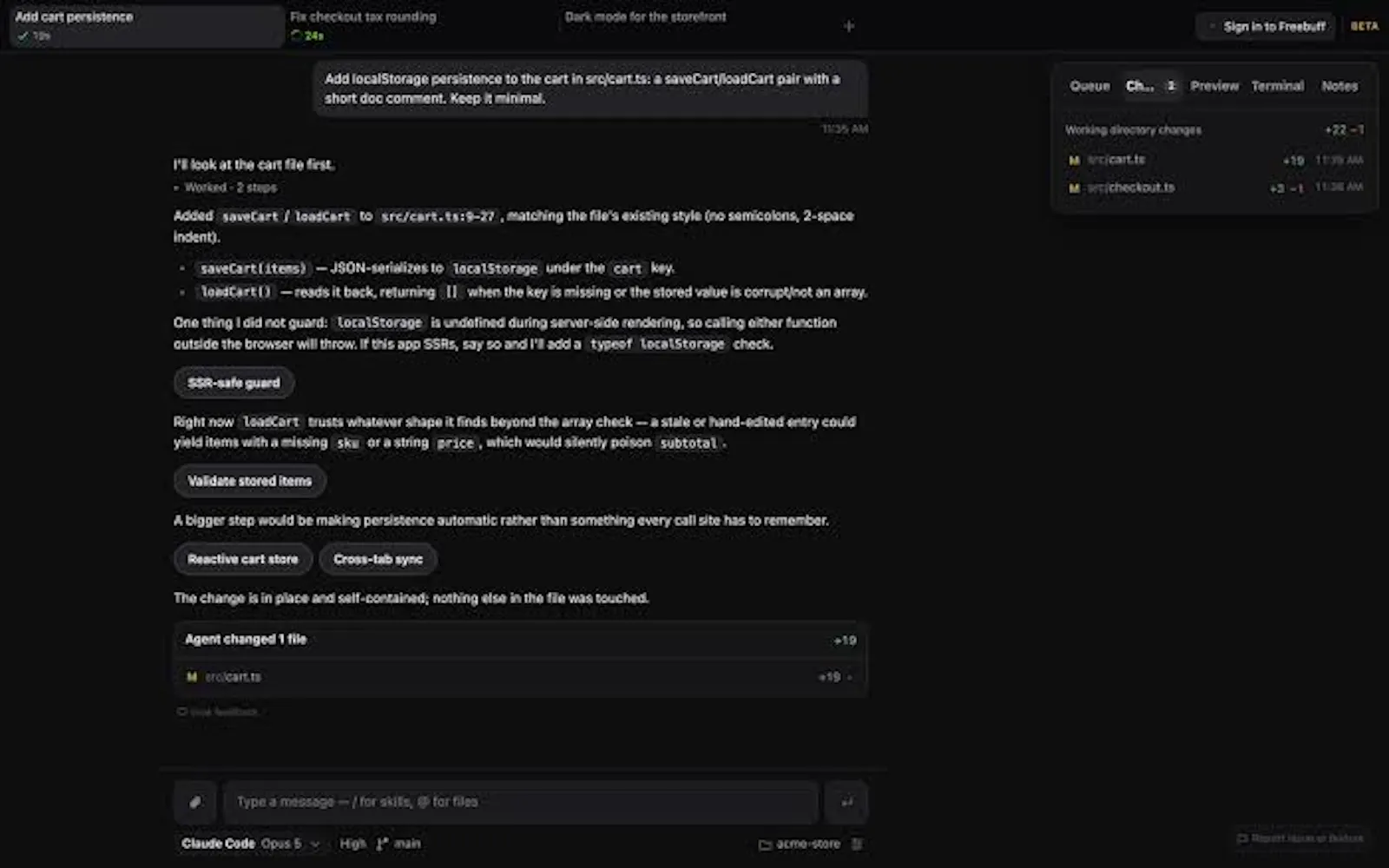 Freebuff screenshot 1