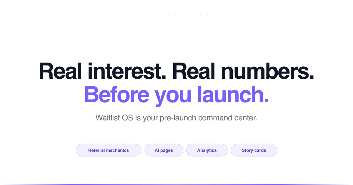 Waitlist OS gallery image