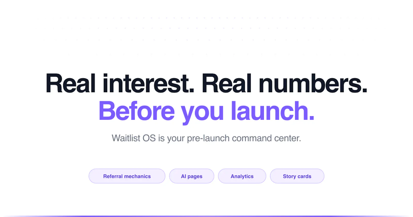 Waitlist OS screenshot 2