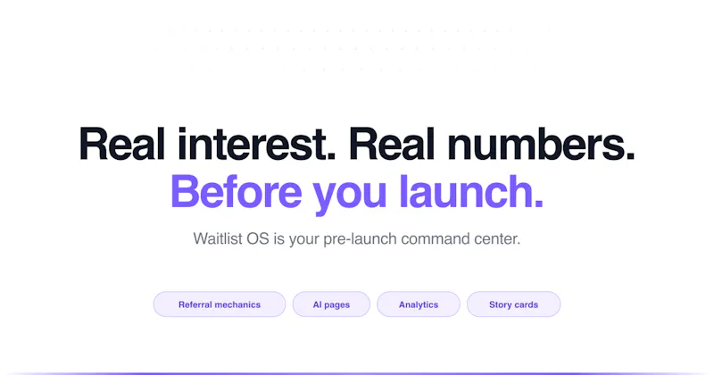 Waitlist OS screenshot 2