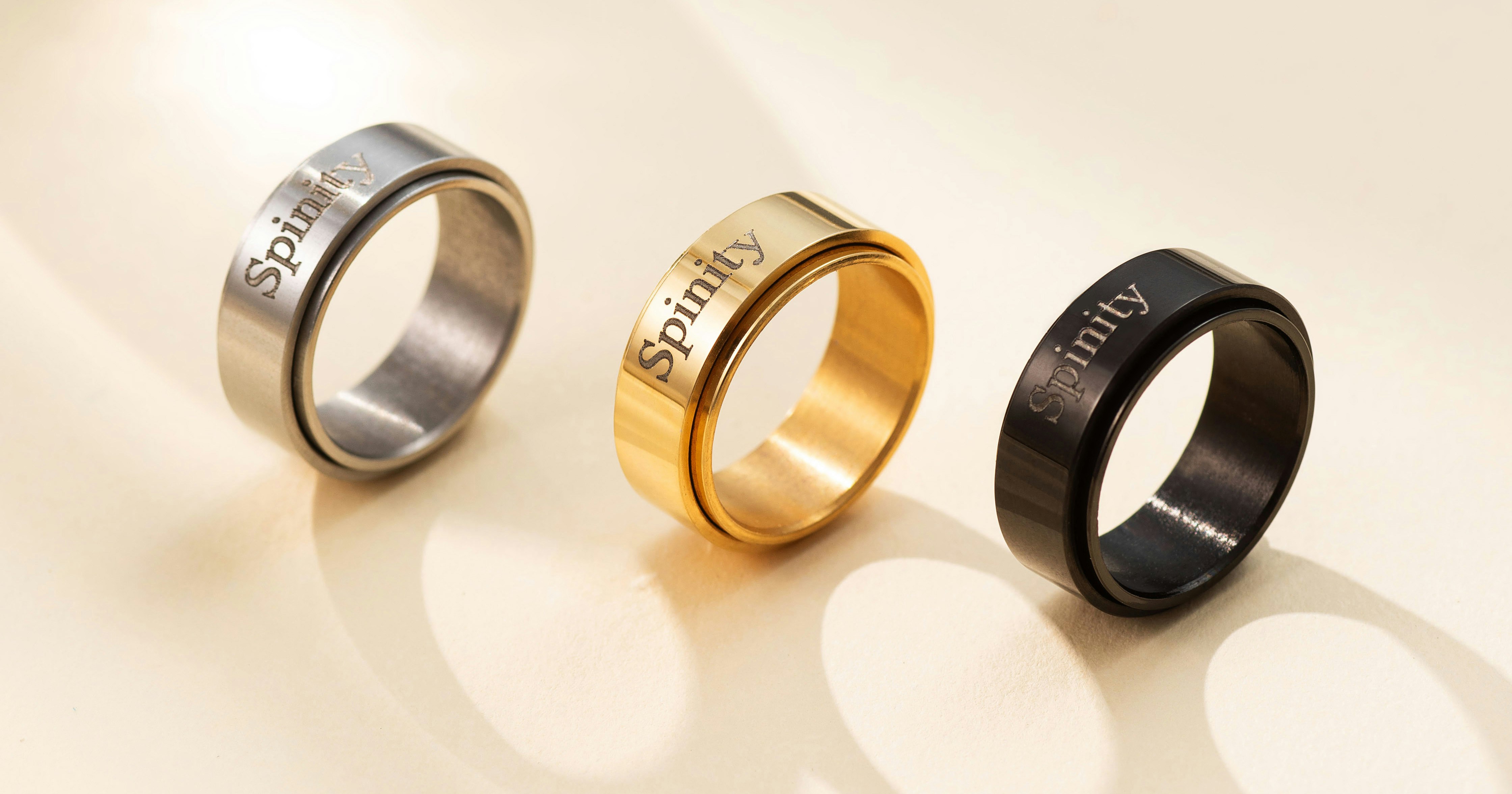 The world’s 1st 2mm fidget spinner ring - Main product screenshot demonstrating key features and user interface