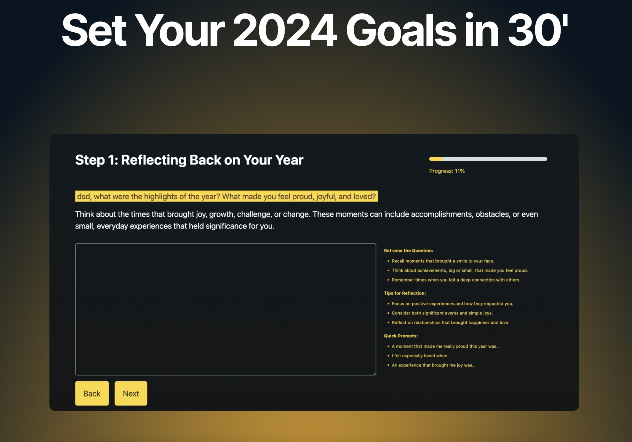 startuptile MyYearInReview-30-Min Planner: Craft & Share 2024 Goals on LinkedIn