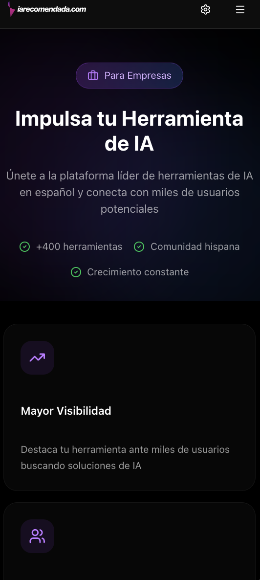La plataforma de IA Española - Screenshot 2 showing product features and functionality