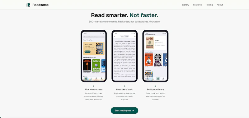 Readsome: book summaries screenshot 2