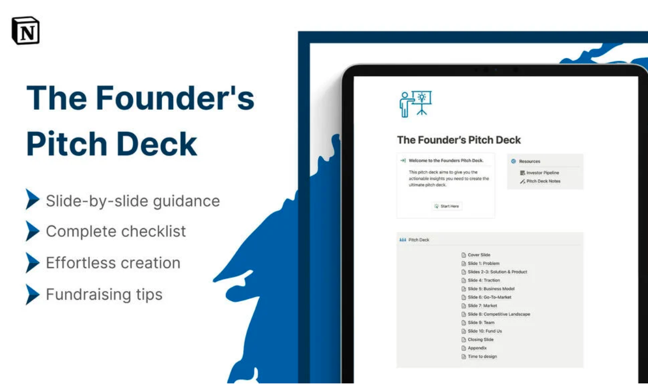 O deck de pitch do fundador media 1