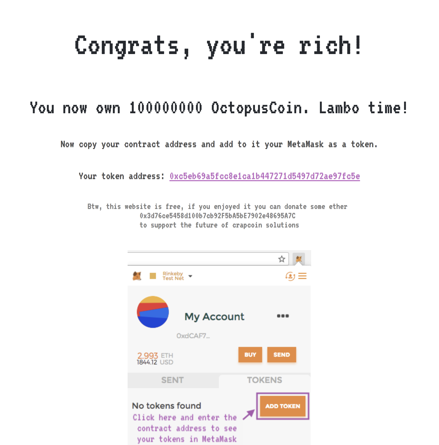 Create your own crapcoin in 3 minutes gallery image