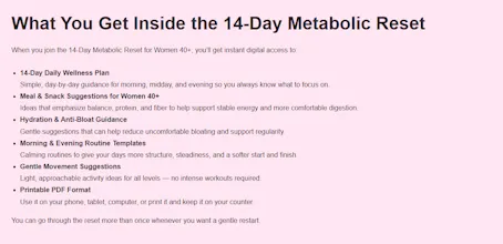 14-Day Metabolic Reset for Women 40+ gallery image