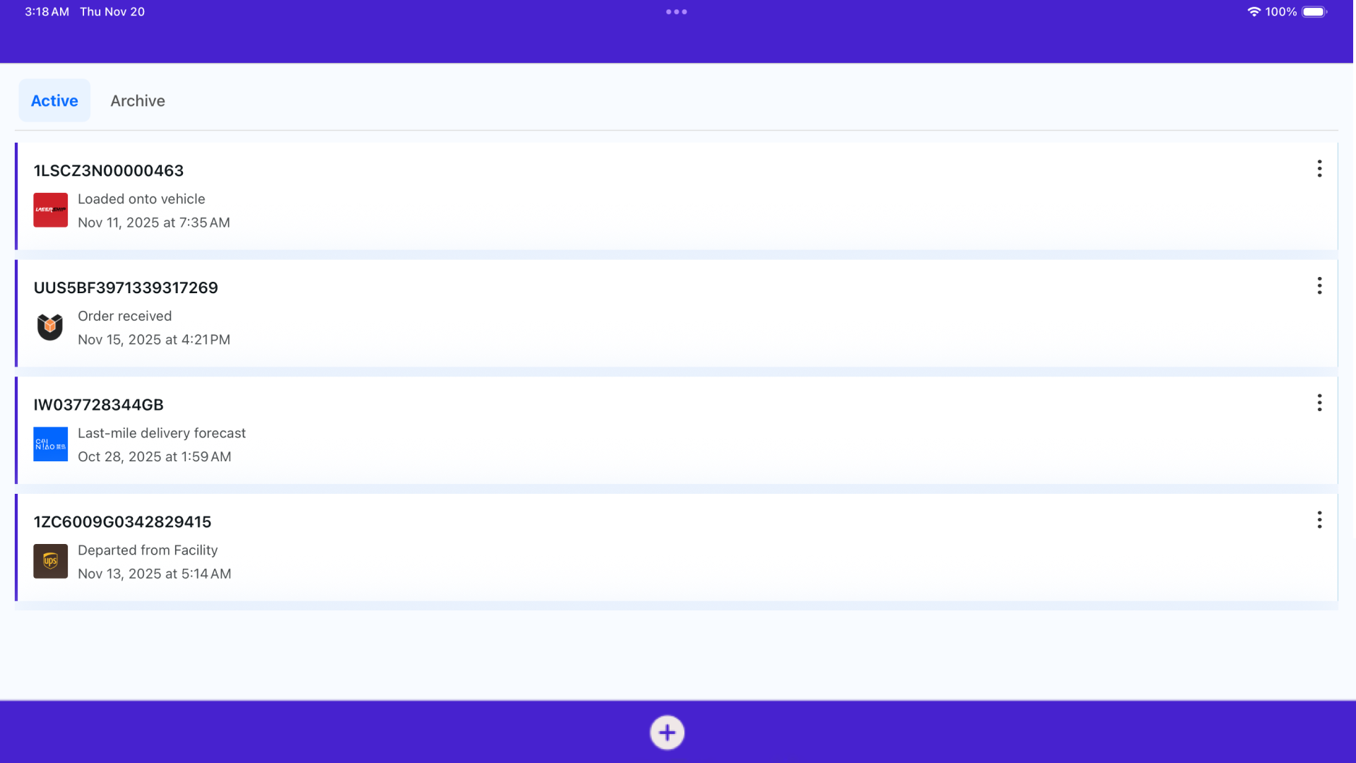 InstantParcels Package Tracker gallery image