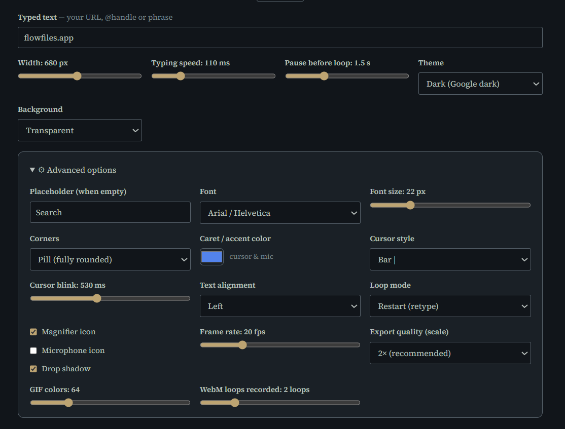 Flowfiles Search Bar gallery image