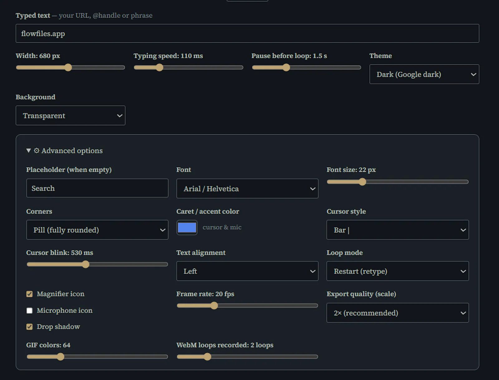 Flowfiles Search Bar screenshot 2