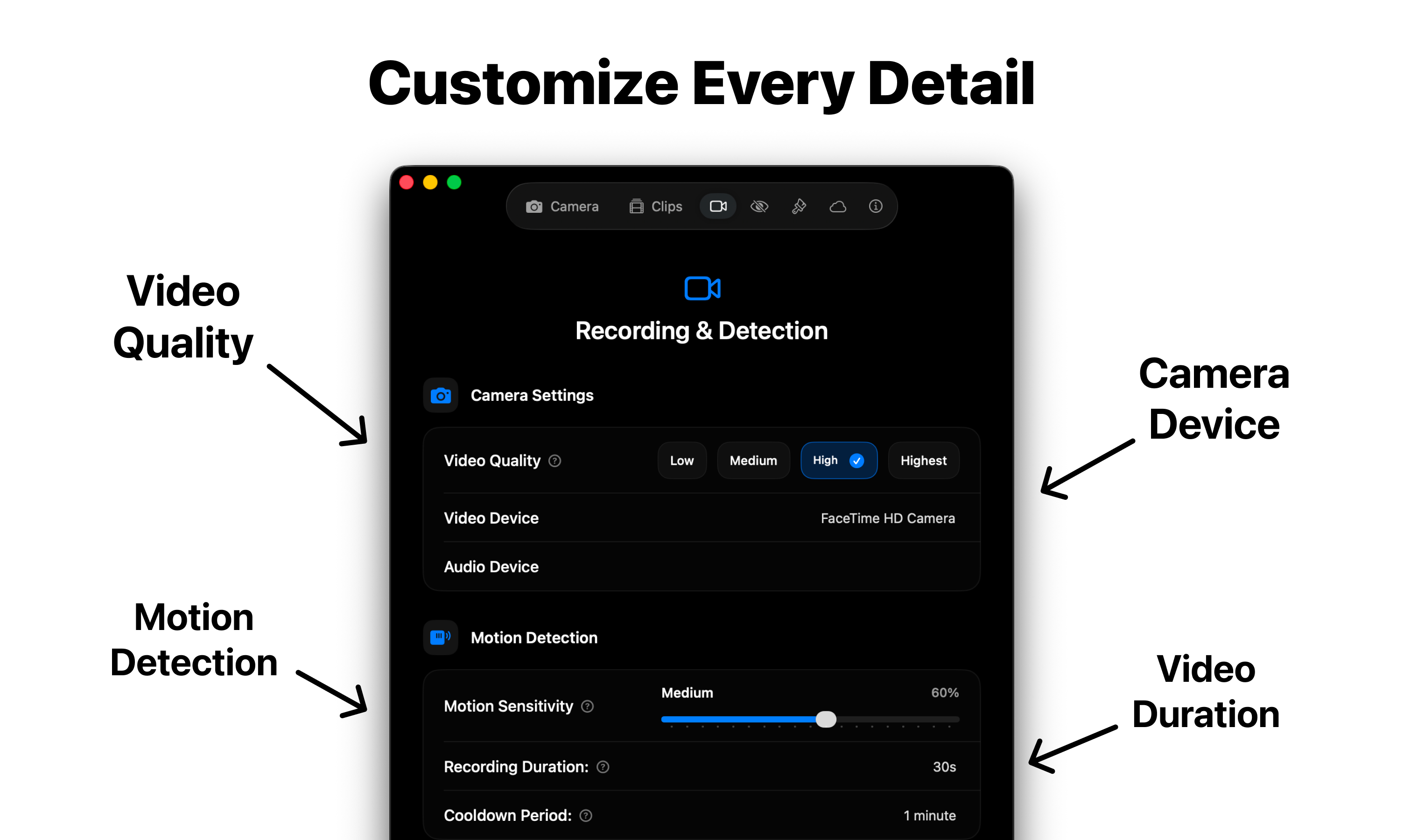 Homy: Security Camera for iPhone & Mac gallery image