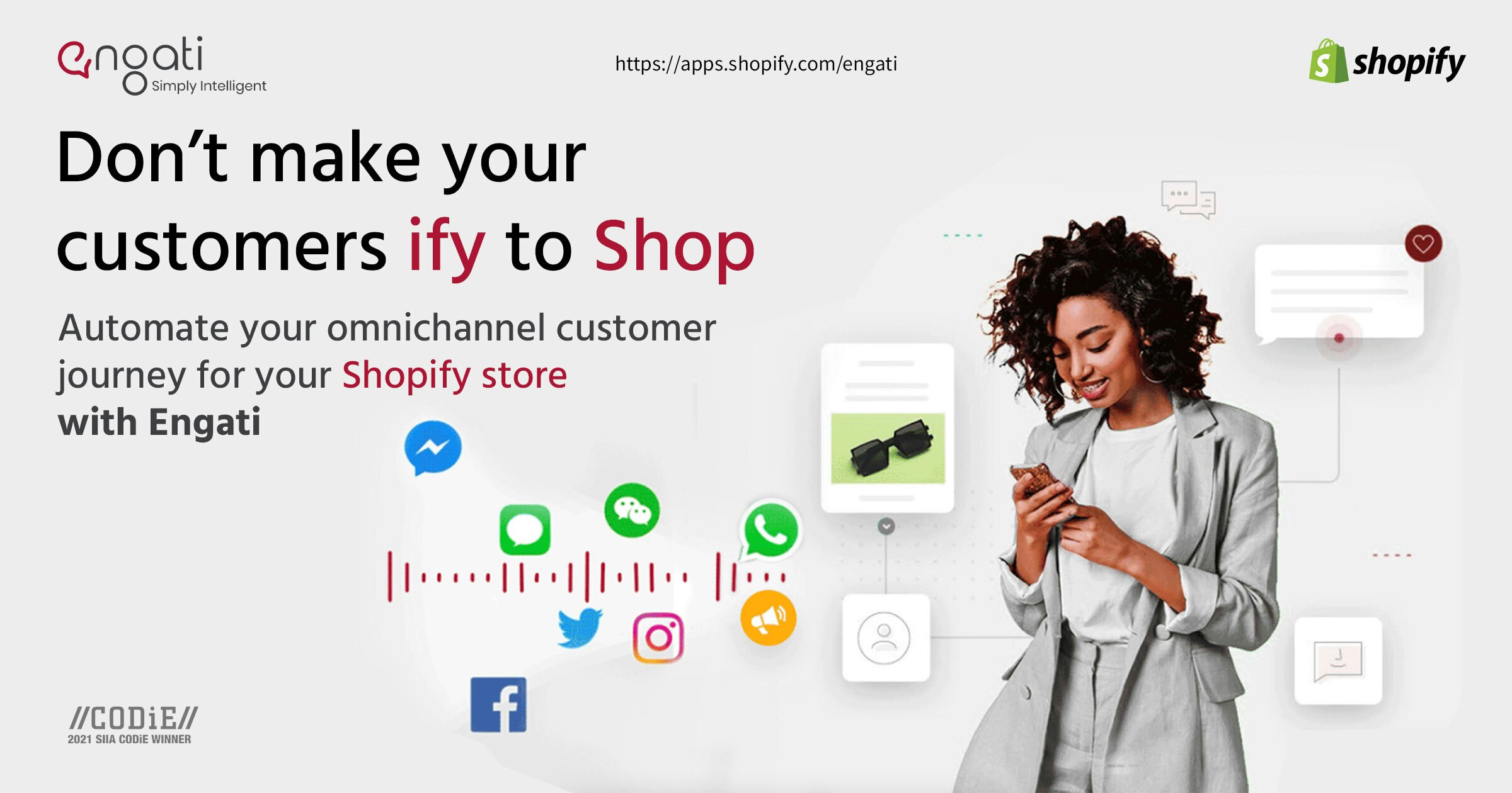 Shopify için Engati - Omnichannel CX ile Shopify işinizi büyüt medya 4