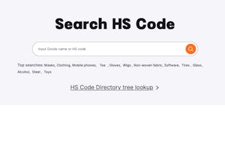 HS Code Search Engine gallery image