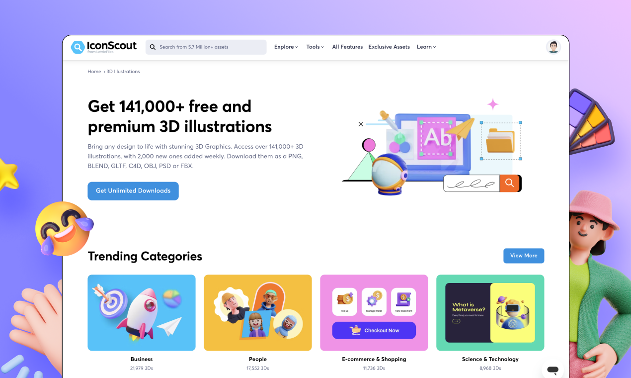 Hình minh họa 3D media 2
