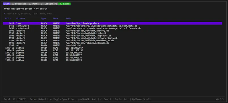 witr screenshot 4