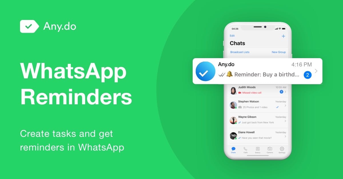 WhatsApp + Any.do Image
