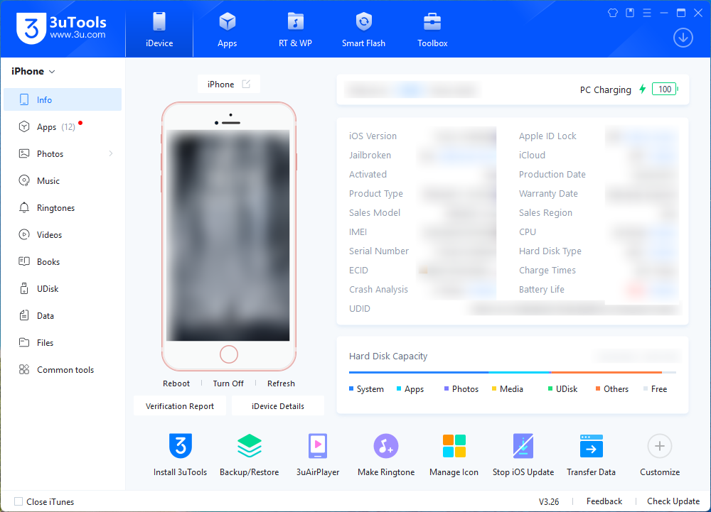 Media 3utools - Bộ công cụ iOS tất cả trong một để nhấp nháy và quản lý tệp 2