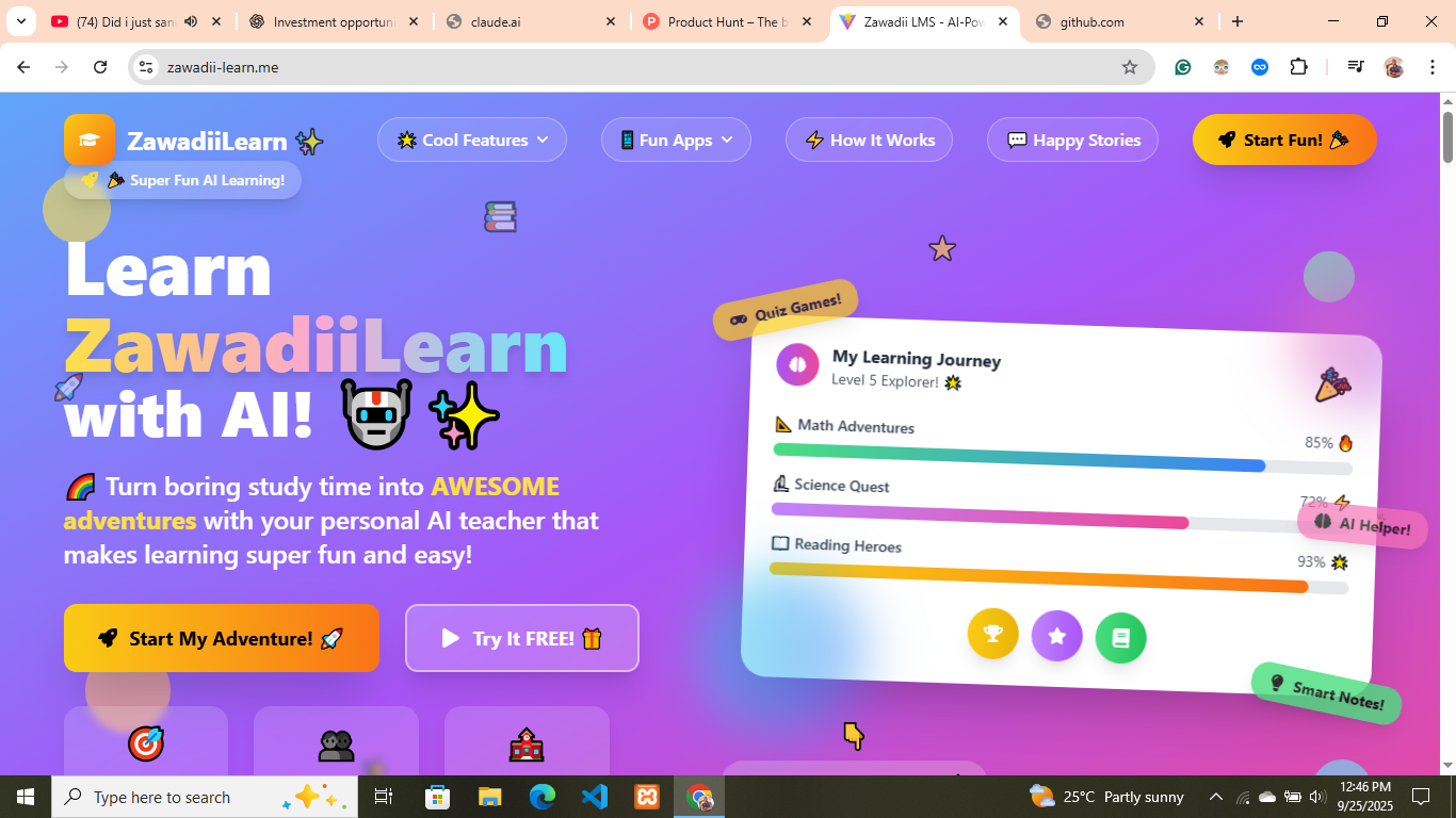 Média Zawadi - Apprentissage et notes à propulsion AI et examen pour tous les élèves 6