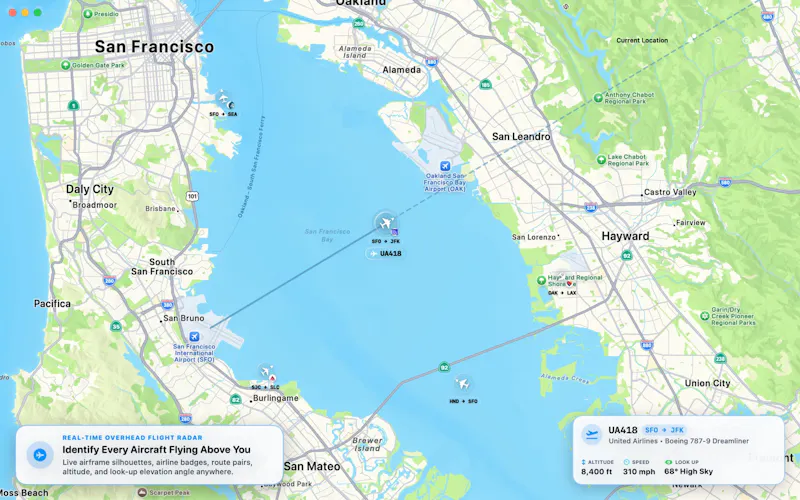 Inbounder Pro: Flight Tracking (macOS) screenshot 1