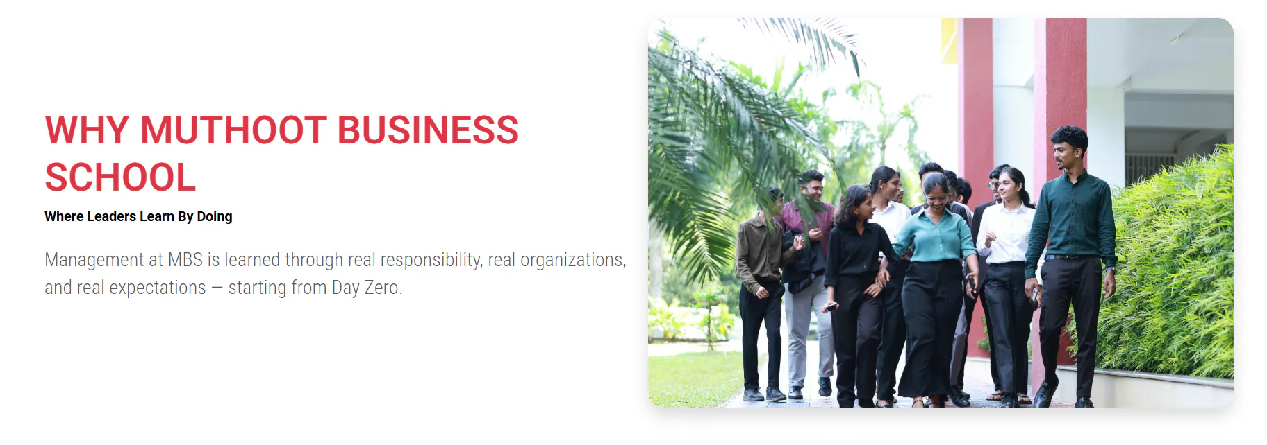 Muthoot Business School 제품 배너
