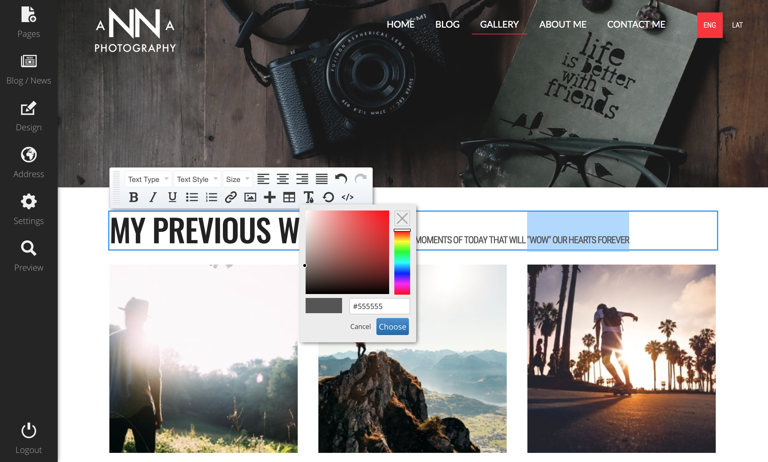 Mozello Website Builder gallery image