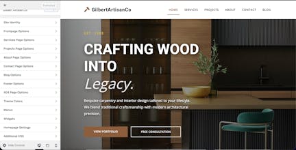 Gilbert Artisan Co | WordPress Trade gallery image