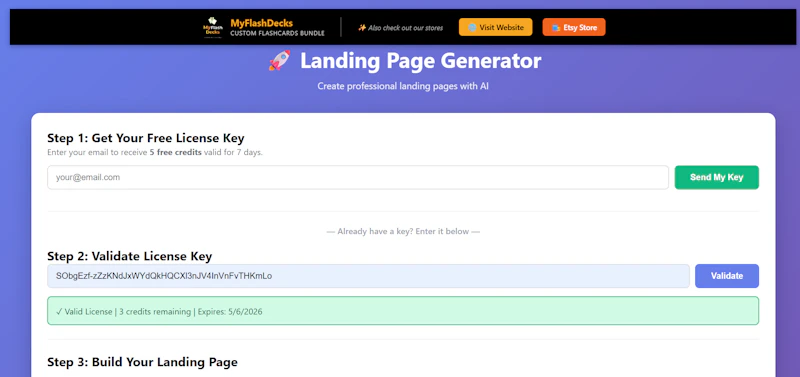 Landing Page Generator screenshot 4