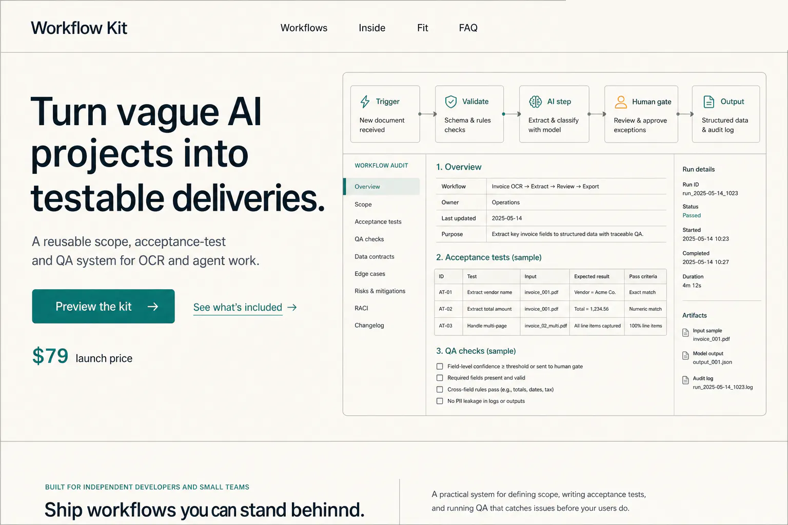 AI Workflow Delivery Kit gallery image
