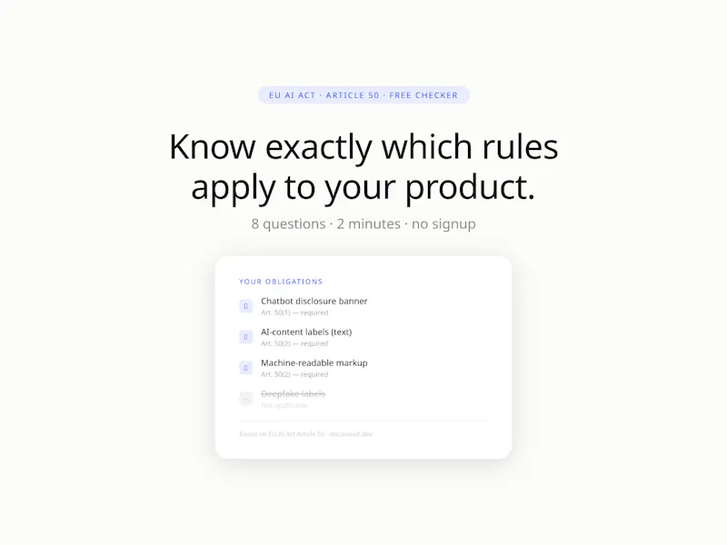 DiscloseKit Checker screenshot 1
