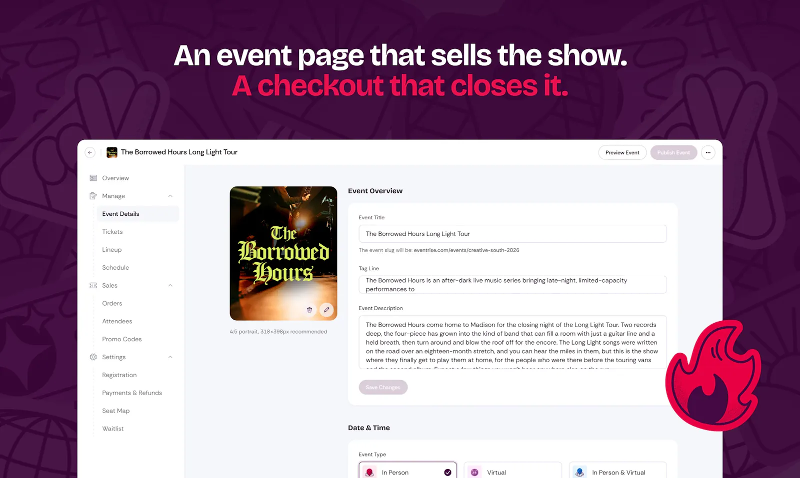 Eventrise screenshot 1