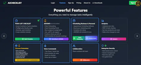 aichecklist.io productivity & scheduling gallery image