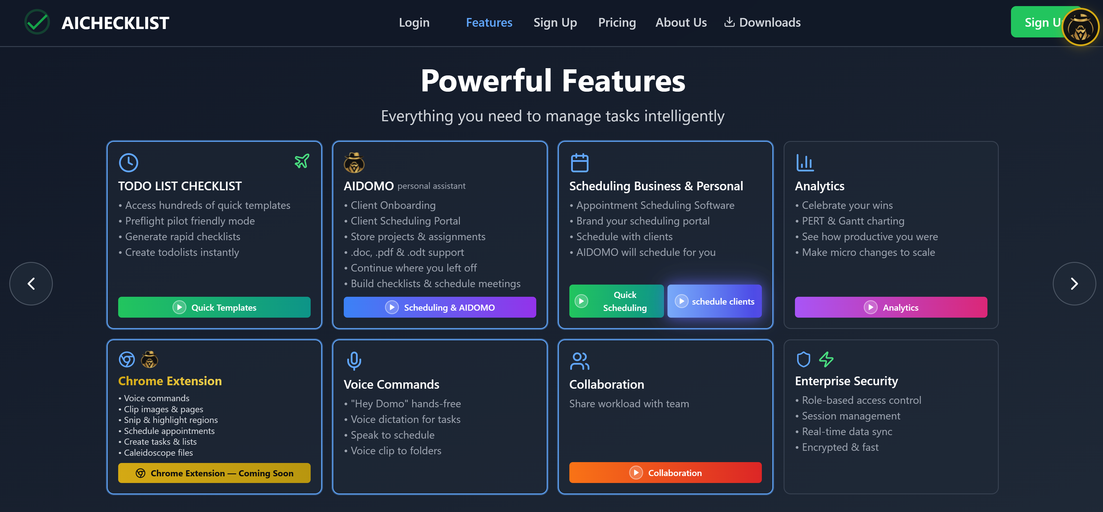 aichecklist.io productivity & scheduling - Screenshot 2 showing product features and functionality