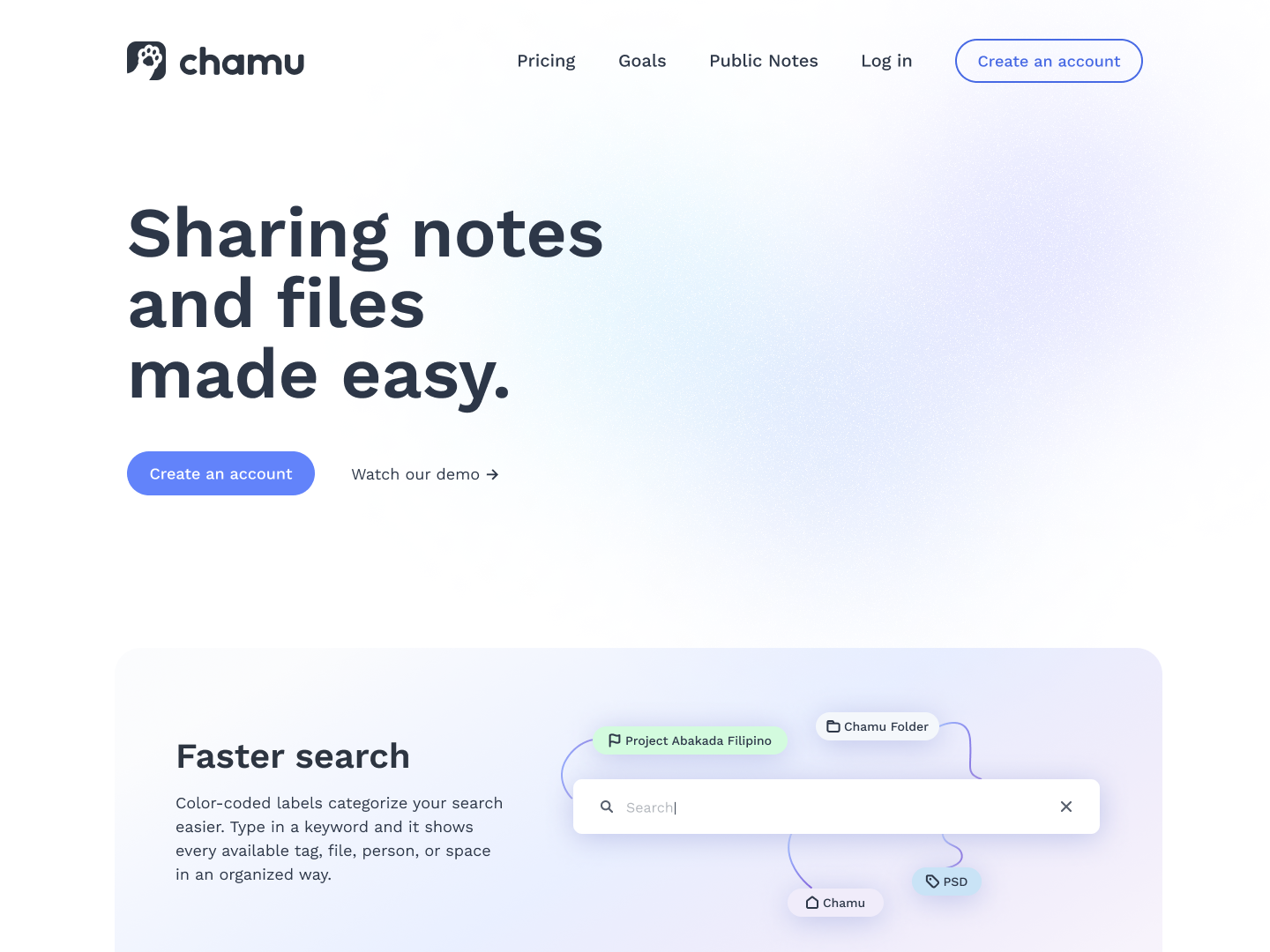 startuptile chamu-Sharing files and notes made easy.