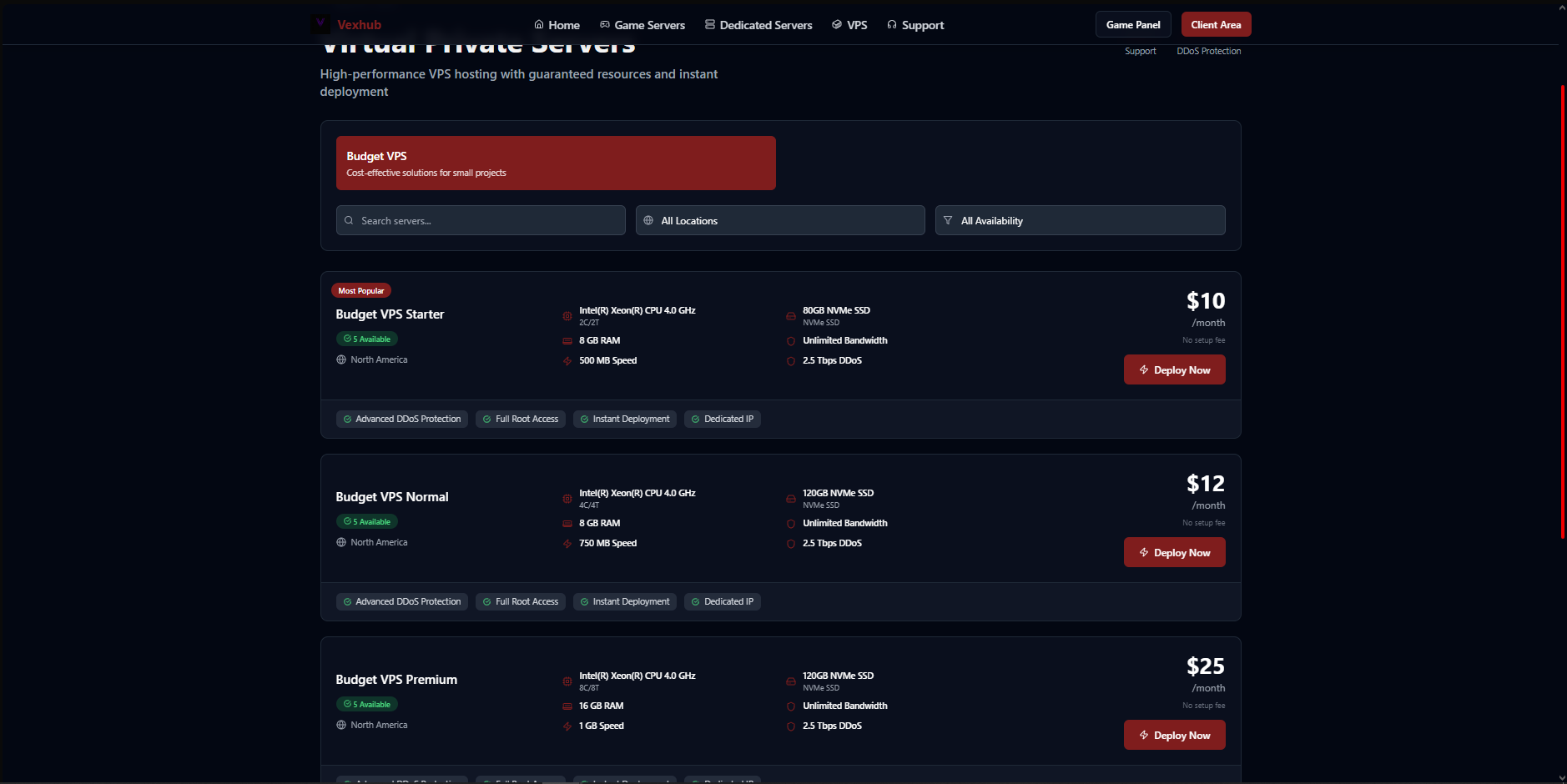 vexhubhosting gallery image