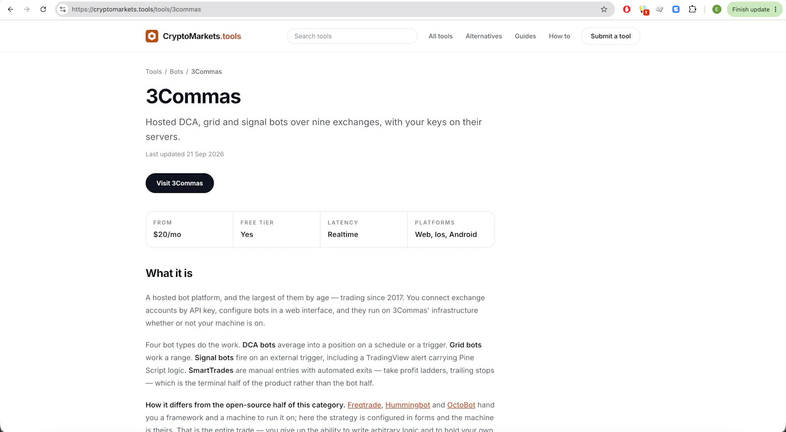 CryptoMarkets.tools screenshot 4