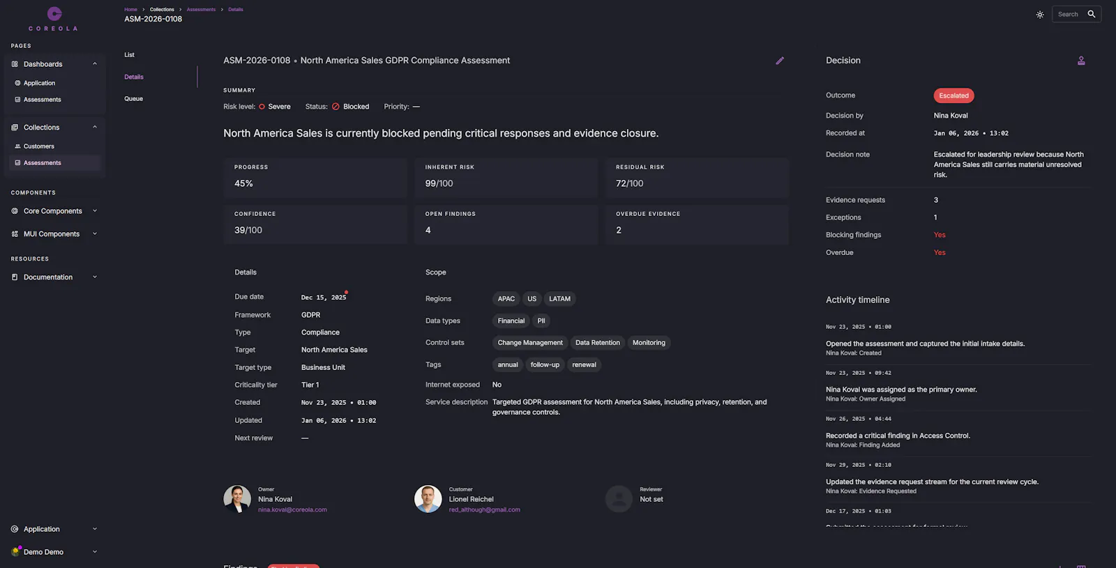 Coreola screenshot 3