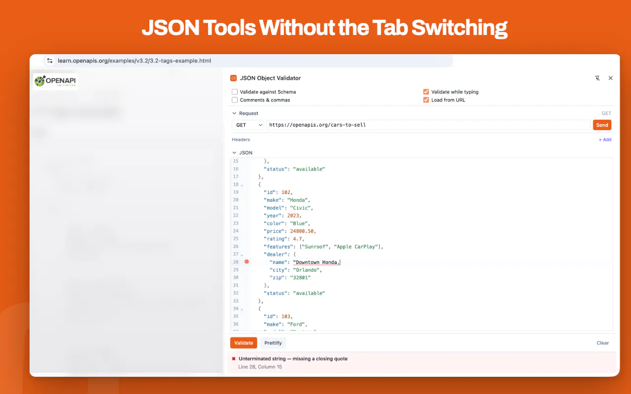 JSON Object Validator gallery image