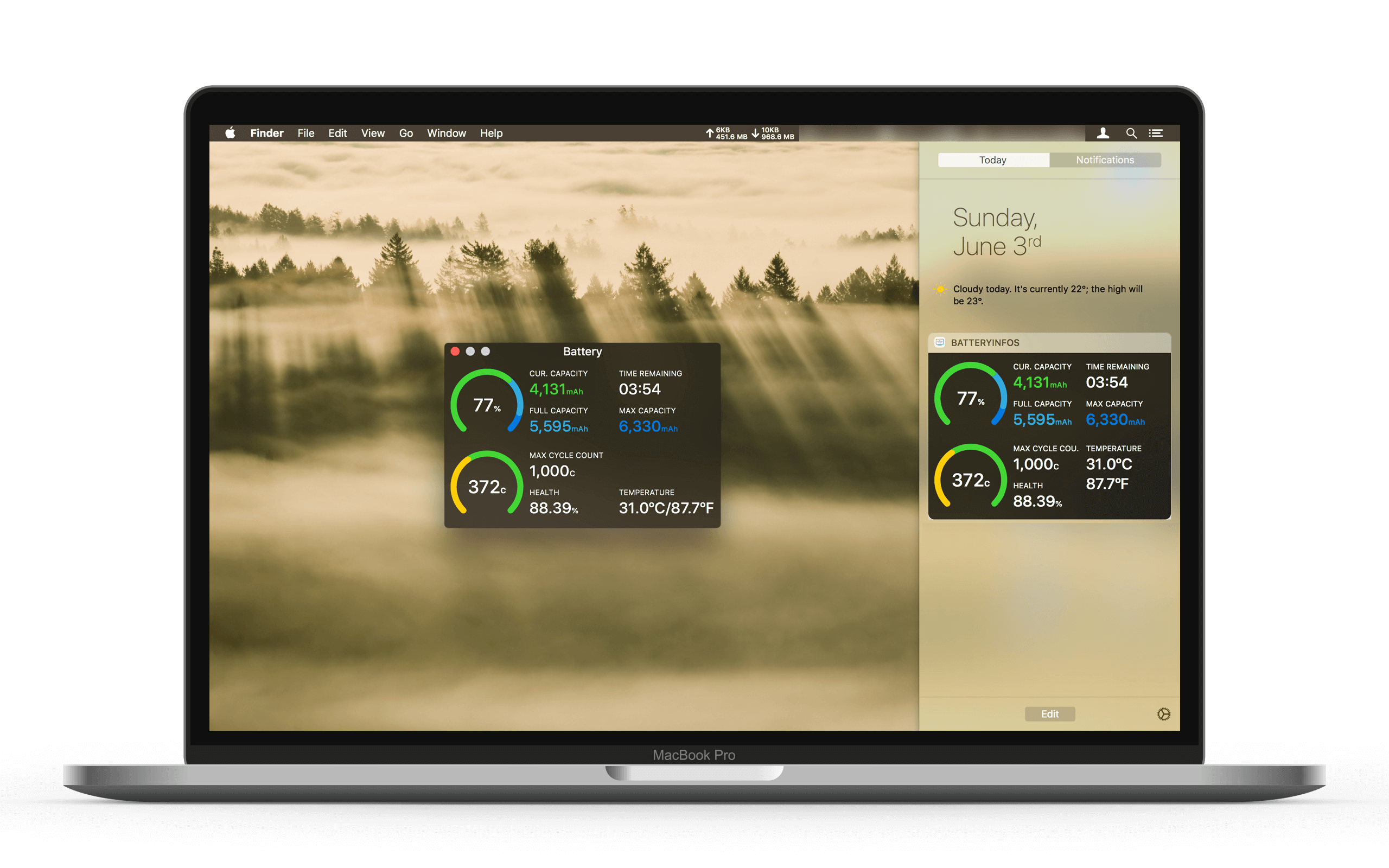 Network & Battery gallery image