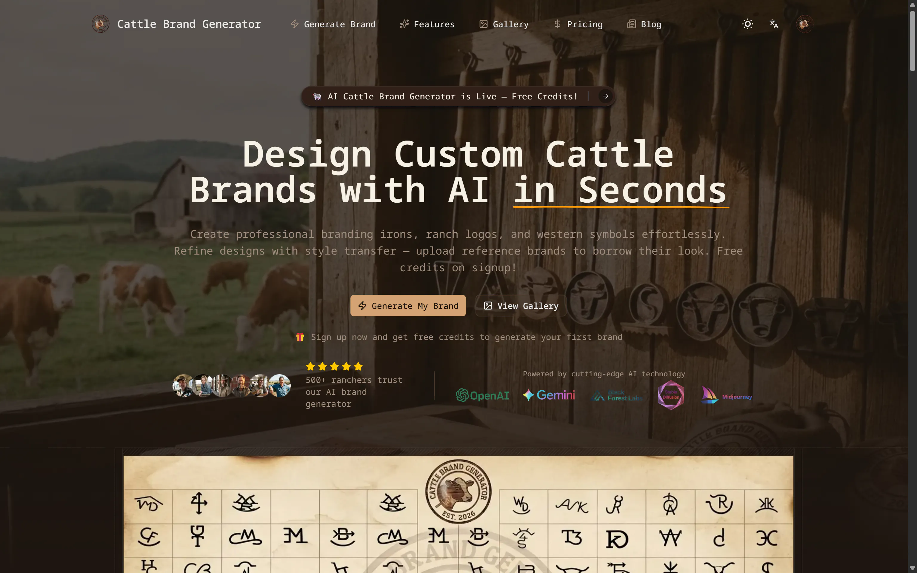 CattleBrandAI 제품 배너