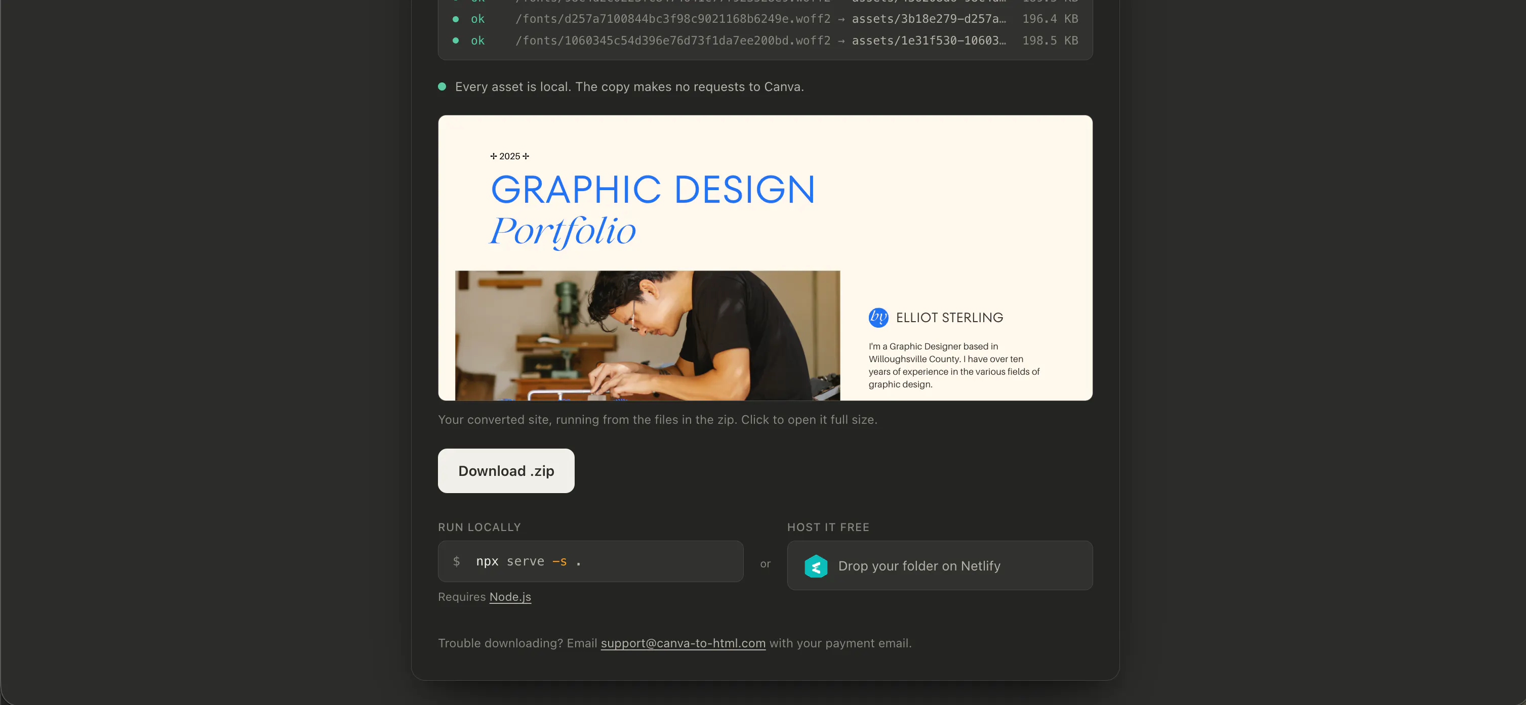canva-to-html gallery image