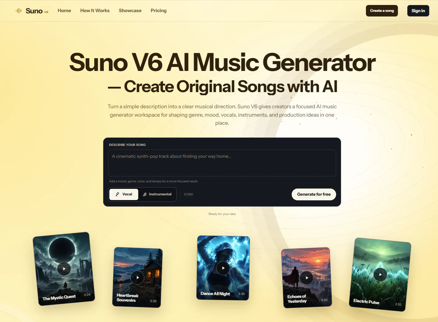 Suno V6 gallery image
