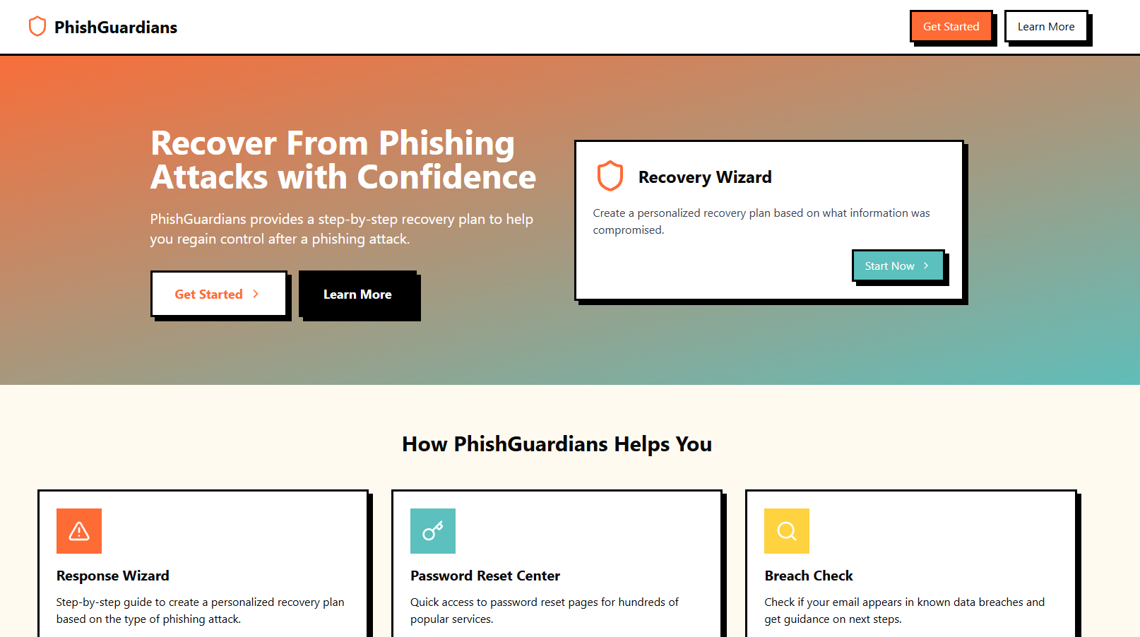 PhishGuardians - Recover From Phishing Attacks with Confidence media 1