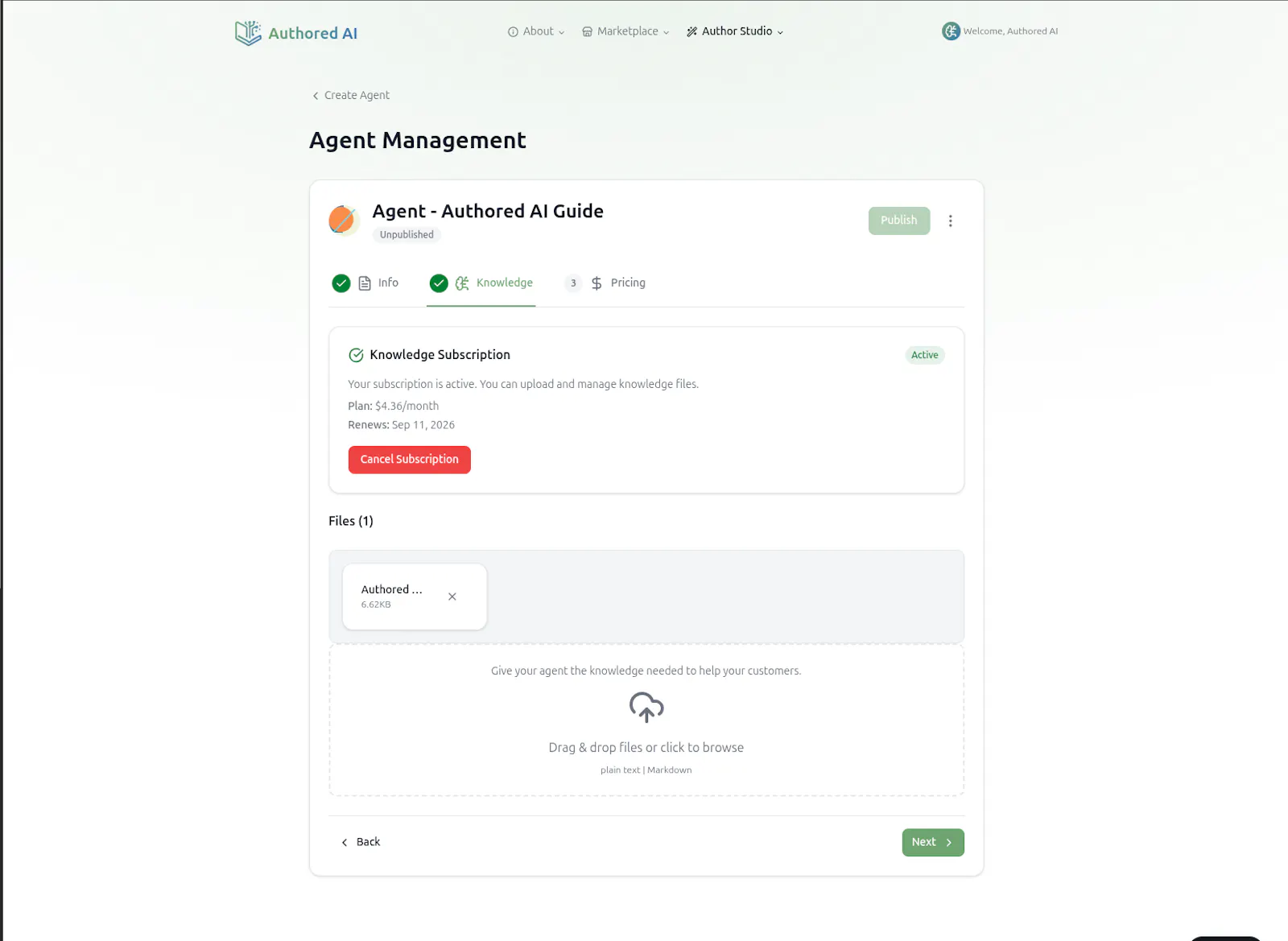 Authored AI screenshot 7