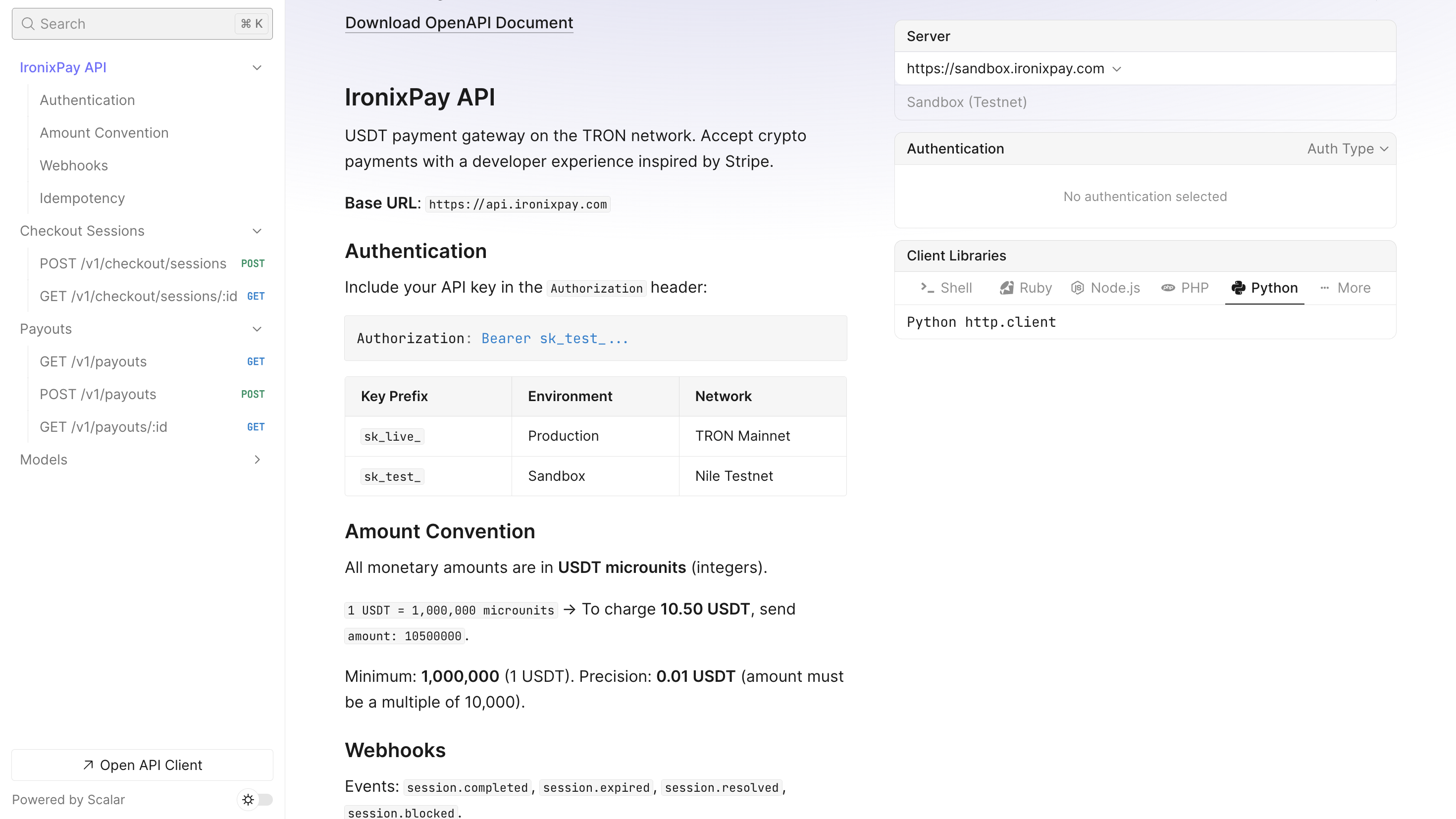 IronixPay - Screenshot 4 showing product features and functionality