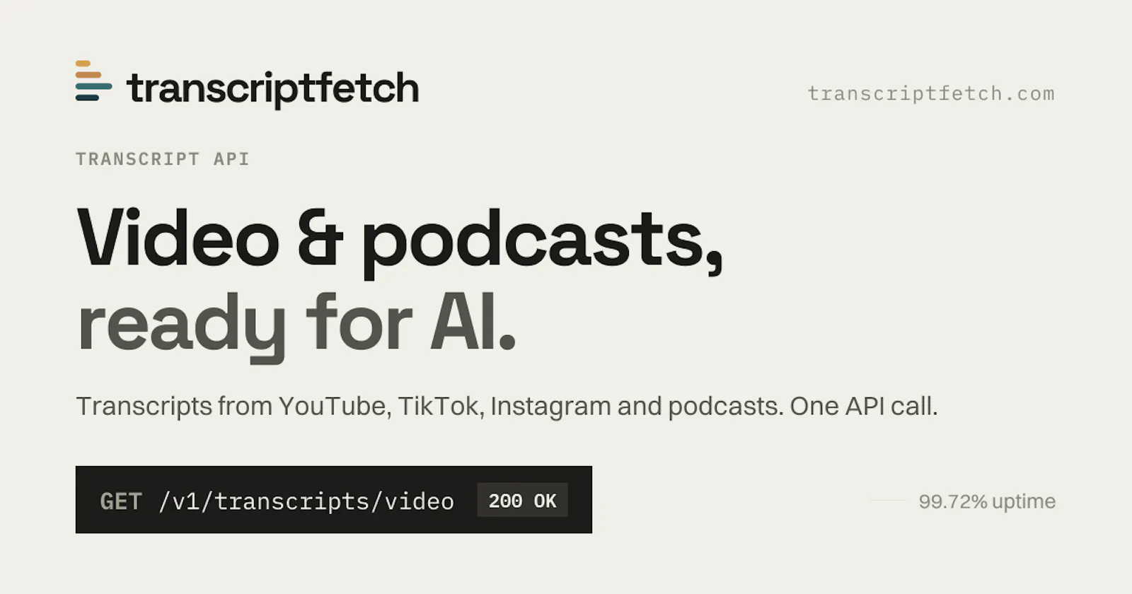 TranscriptFetch screenshot 1