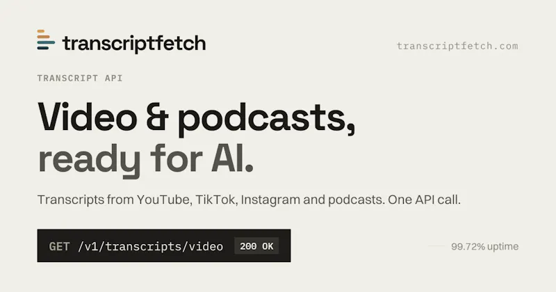 TranscriptFetch screenshot 1