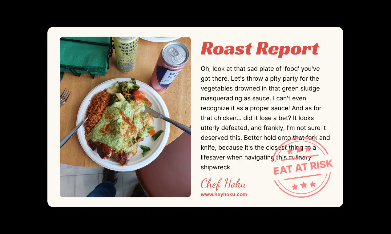 Roast My Meal by Hoku gallery image