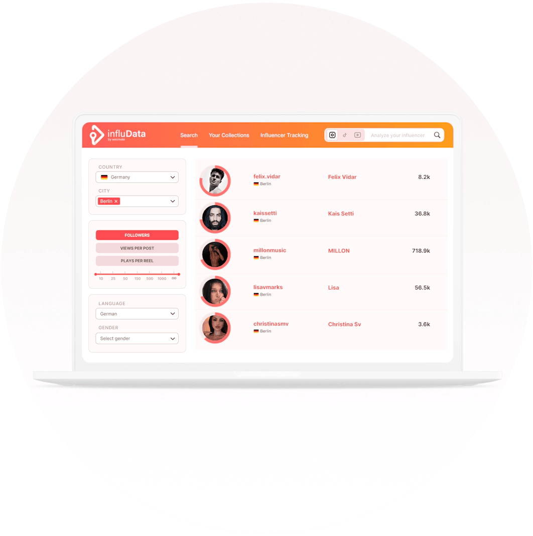 Influencer Search Tools | influData