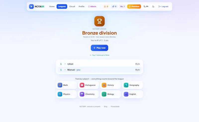 NOTABR screenshot 1